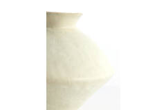 Vaas deco 34x34x27,5 cm BEATO mat crème-zand