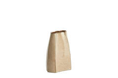 Vase deco 19,5x11,5x27 cm CHIADO shiny beige
