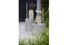 Vase deco 19,5x11,5x27 cm CHIADO shiny beige