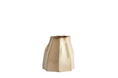 Vase deco 25,5x22x27 cm CHIADO shiny beige