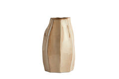Vasija adorno 25,5x21,5x42,5 cm CHIADO beige brillante