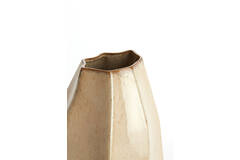 Vasija adorno 25,5x21,5x42,5 cm CHIADO beige brillante