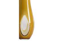 Vaas Ø15x34 cm CASEROS glas melk okergeel