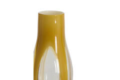 Vaas Ø18x39 cm CASEROS glas melk okergeel
