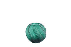 Vase Ø18,5x16 cm ZENIA glass dark green