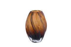 Vase Ø18,5x27 cm ZENIA glass dark brown