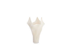 Vase Ø22x40 cm AIORA glass milky cream