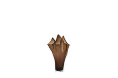 Vase Ø22x40 cm AIORA glass dark brown