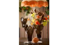 Vase Ø22x40 cm AIORA glass dark brown
