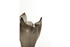Vaas Ø31x46 cm AIORA glas donker grijs