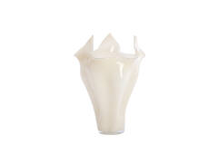 Vaas Ø31x46 cm AIORA glas melk crème