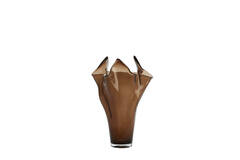 Vaas Ø31x46 cm AIORA glas donker bruin