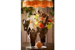 Vaas Ø31x46 cm AIORA glas donker bruin
