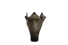 Vase Ø42x53 cm AIORA glass dark grey