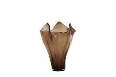 Vase Ø42x53 cm AIORA glass dark brown