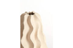 Vaas deco Ø22,5x37,5 cm NELANI keramiek mat crème