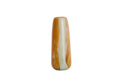 Vase Ø15x40 cm KALUDRA glass orange+olive green