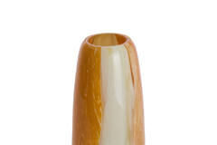 Vase Ø15x40 cm KALUDRA glass orange+olive green