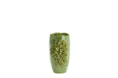 Vase deco 23x19x35,5 cm AMIATA ceramics mint green