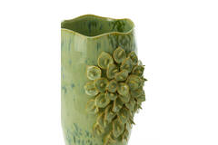 Vase deco 23x19x35,5 cm AMIATA ceramics mint green