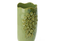 Vase deco 31,5x27x50 cm AMIATA ceramics mint green