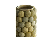 Vase deco Ø19x32,5 cm SEA URCHIN green+dark green
