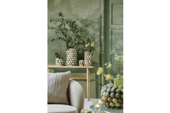 Vase deco Ø19x32,5 cm SEA URCHIN green+dark green