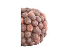 Vase deco Ø40x23,5 cm SEA URCHIN coral red+burgundy