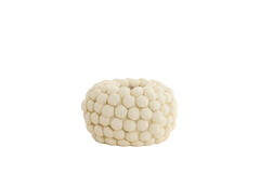 Vase deco Ø40x23,5 cm SEA URCHIN cream
