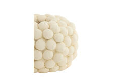 Vase deco Ø40x23,5 cm SEA URCHIN cream