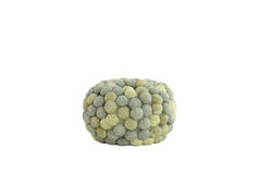 Vase deco Ø40x23,5 cm SEA URCHIN green+dark green