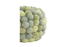 Vase deco Ø40x23,5 cm SEA URCHIN green+dark green