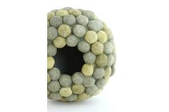Vase deco Ø40x23,5 cm SEA URCHIN green+dark green