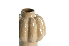 Vaas deco Ø25x29 cm ALIVERI keramiek taupe