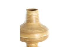 Vase deco Ø26x52 cm CAMELEA bamboo natural