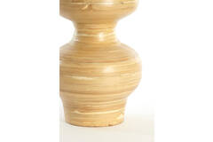Vase deco Ø26x52 cm CAMELEA bamboo natural