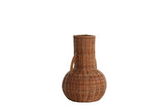 Vaas deco Ø25x35 cm NARINO rotan bruin