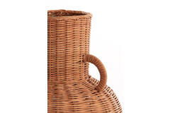 Vaas deco Ø30x43 cm NEIVO rotan bruin