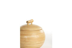 Pot deco Ø13x12 cm MACEO bamboe naturel
