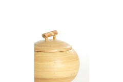 Pot deco Ø16x15 cm MACEO bamboe naturel