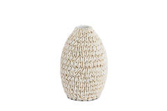 Vaas deco Ø19x28 cm SHELL crème