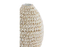 Vaas deco Ø19x28 cm SHELL crème