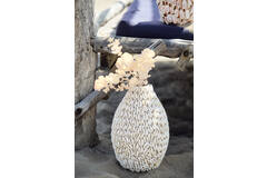 Vaas deco Ø19x28 cm SHELL crème