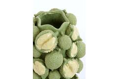 Vaas deco Ø25x30 cm LANIKA keramiek mat groen
