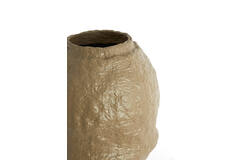 Vaas deco Ø45x60 cm LEANO mat donker bruin