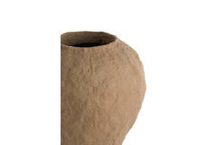 Vase deco Ø45x50 cm PANTOJA matt dark brown