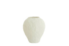 Vaas deco Ø45x50 cm PANTOJA mat crème