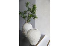 Vaas deco Ø45x50 cm PANTOJA mat crème