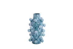 Vaas deco Ø22,5x36,5 cm MOLLY keramiek blauw