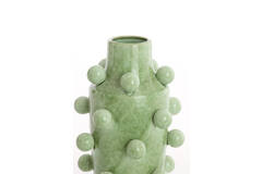 Vaas deco Ø23x43 cm MOLLY keramiek mint groen-groen